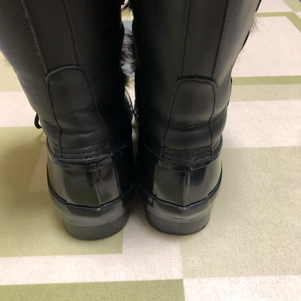 RARE Hunter Cathie Fur-Trimmed Boots - Picture 4 of 8